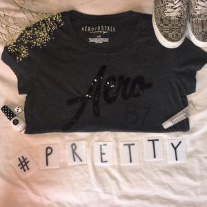 Aéropostale Black Tee